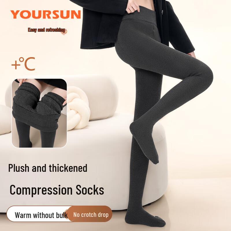 

Женские термоколготки Yiershuang с флисовой подкладкой и моделирующим эффектом One Size