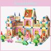 Holzburg Bausteine Set Für Kinder Mit DIY Bau und Eltern-Kind-Interaktion