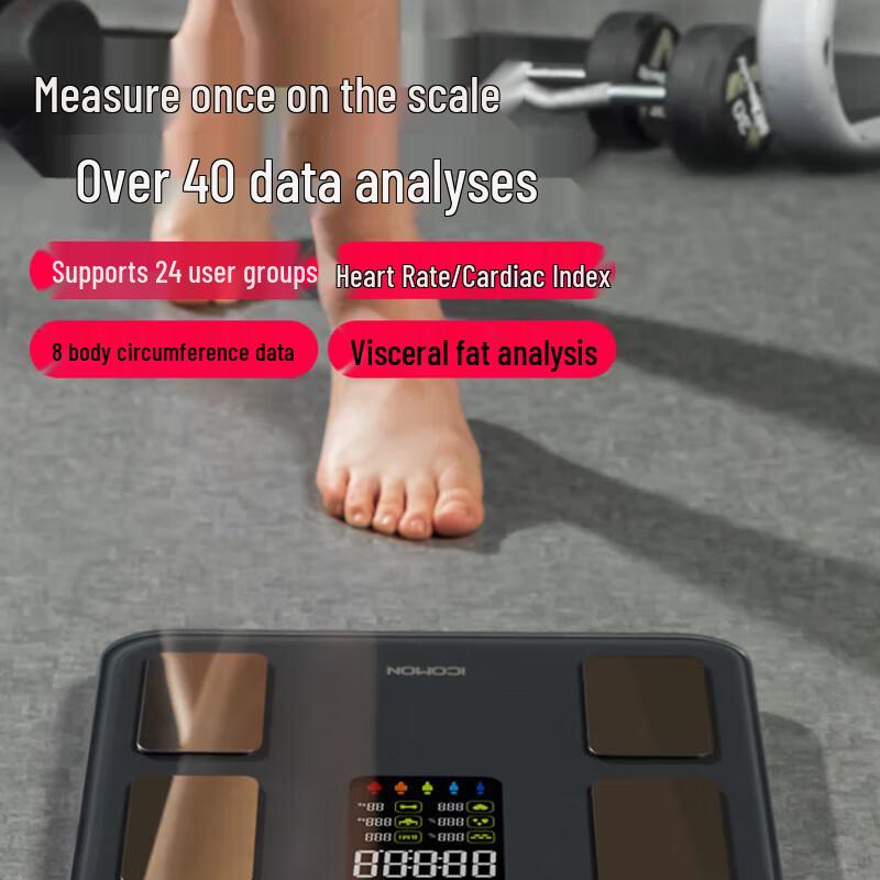 ICOMON Smart Body Fat & Heart Rate Scale