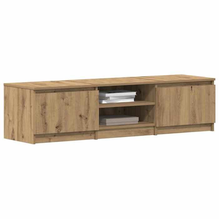 VidaXL Meuble TV chêne artisanal 140x40x36 cm bois d'ingénierie, support tv, meuble télé, meuble multimédia, banc tv, meuble 861139