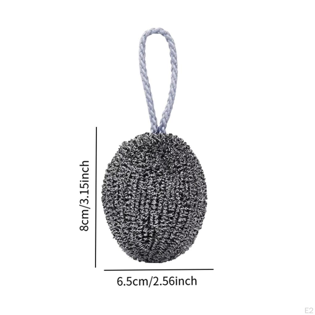 10x Stainless Steel Scrubber Scrub Dish Brush Cookware Cleaner with Lanyard Kitchen Cleaning