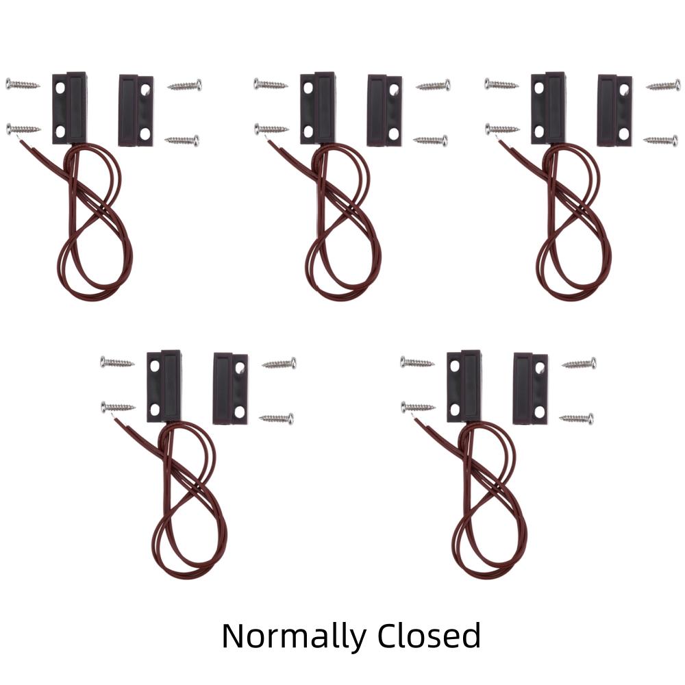 1Pcs/1Pcs Magnetic Reed Switch MC-18 N/C N/O Wired Window Door Contact Sensor Detector for Home Security Burglar Alarm Systems