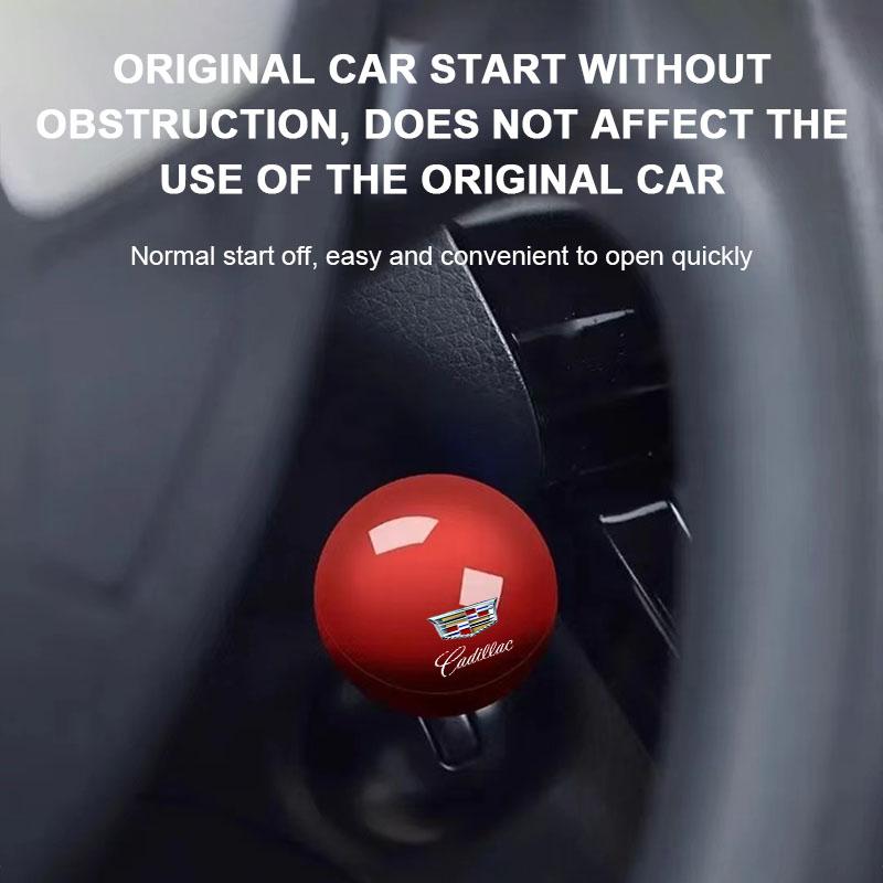 Car One Touch Start Button Protective Cover Creative Game Pull Lever Start Stop For Cadillac Escalade Tiburon Deville Seville XTS CTS DTS SRX Metal