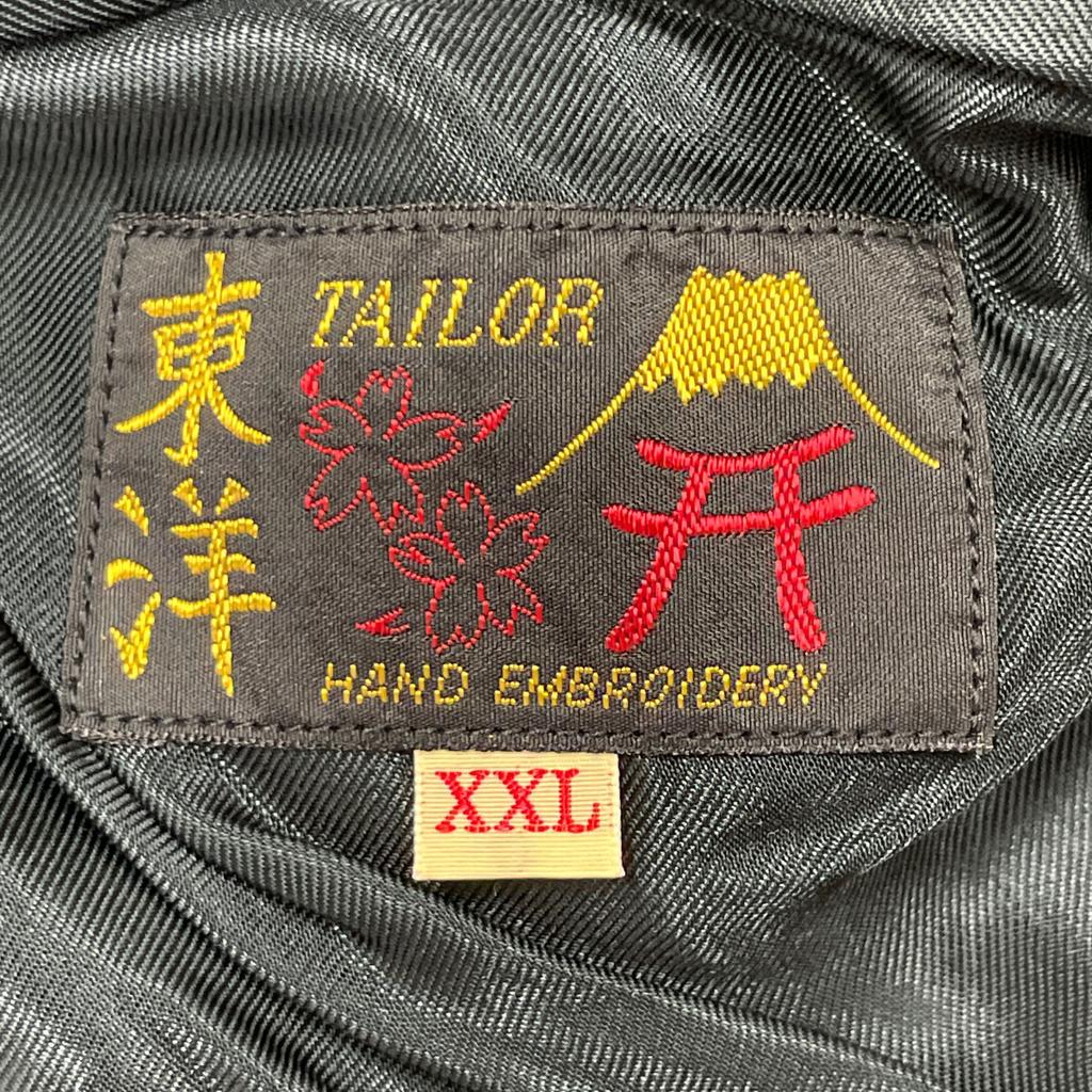 TOYO ENTERPRISE TT15391 BLACK EAGLExLANDSCAPE Souvenir Jacket Jacket XXL Black x pinkUsed