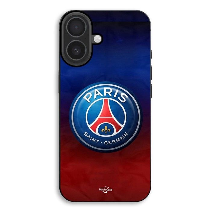 Coque de téléphone - MANIACASE - iPhone 17 - Silicone TPU - Souple - PSG Logo coloré