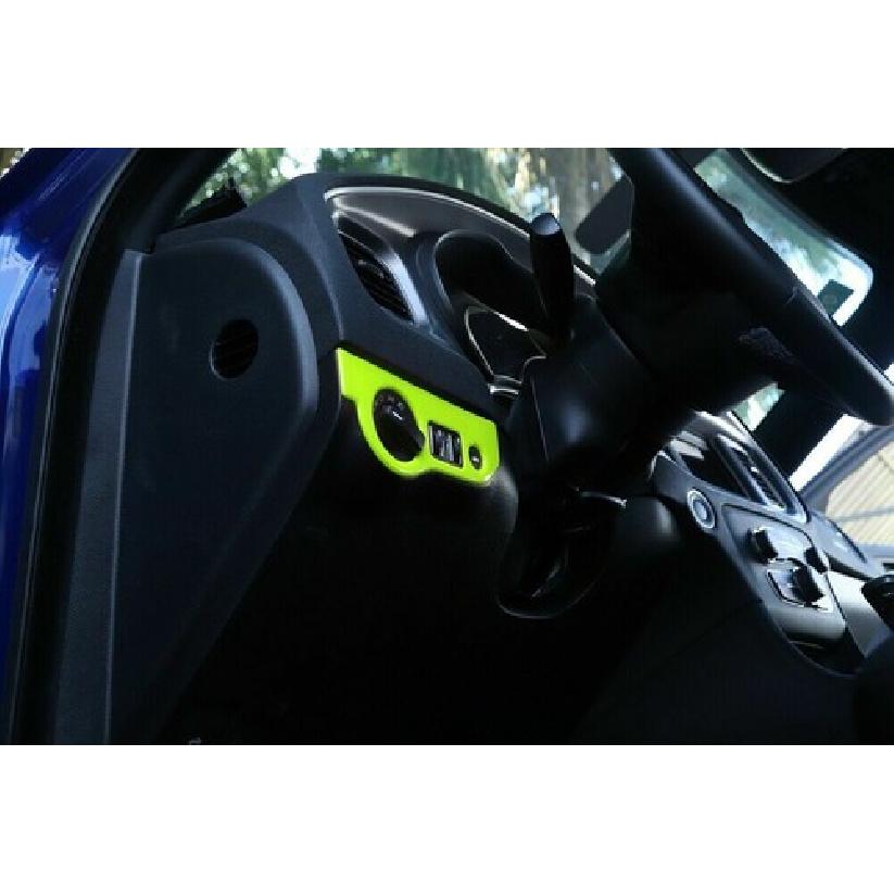 Green Inner Headlight Button Panel Cover For Dodge Challenger 15+/Charger 2010+