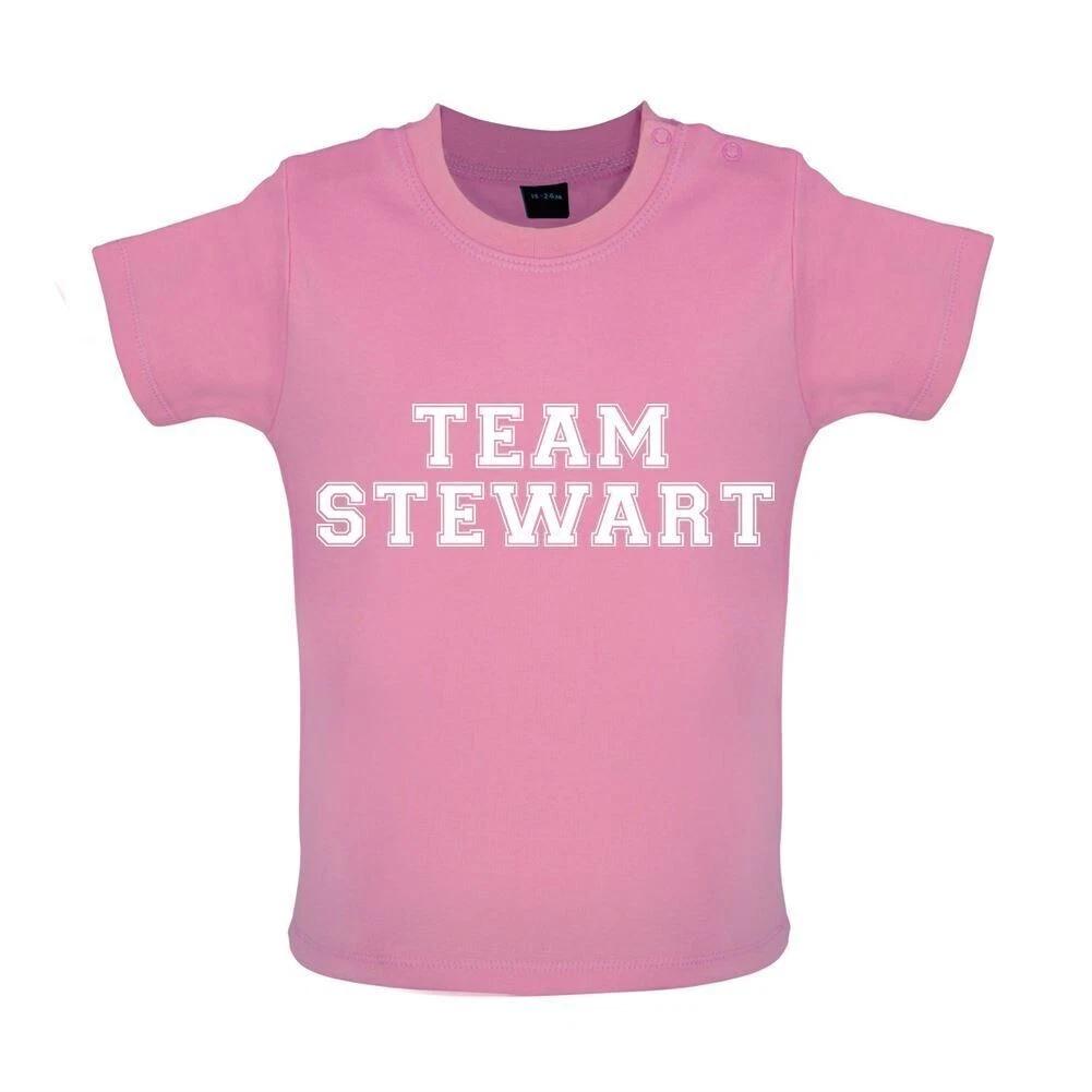 Team Stewart -Baby Kids Boys Girls Unisex T-Shirt / Romper Tees Top- Music Music Musician Rod Pop Music Tour Love 100