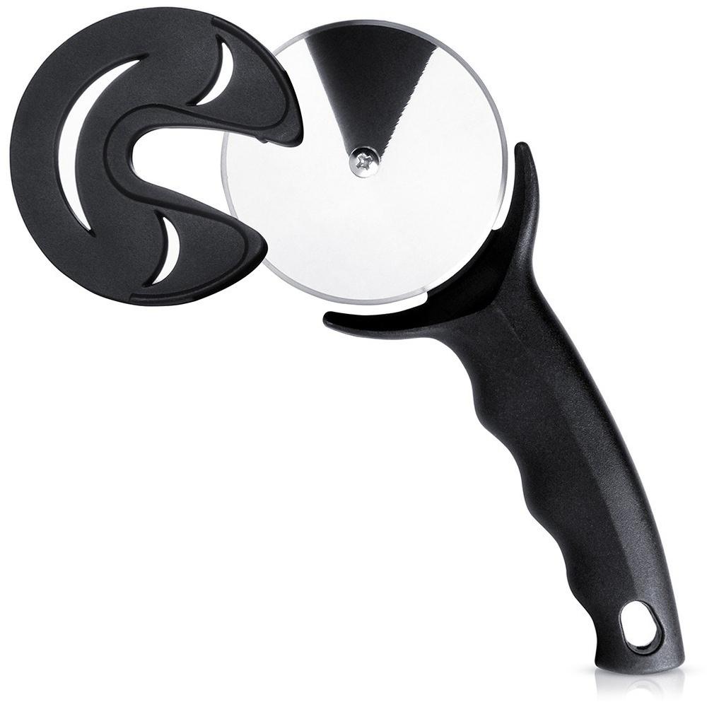 Round steel pizza cutter 20 cm