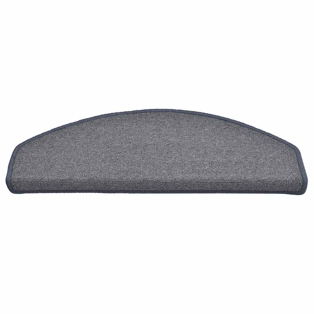 Step Mats 30 Pcs 65 X 24 X 4 Cm Light Grey and Blue Semi Round Large