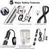 Immersion Water Heater, 1500W Portable Electric 304 Stainless Heaters with Guard Cover, Water Heater for Pool Bathtub -Heat 5 Gallons Water in Minutes