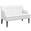 VidaXL Banc avec Dossier, Canapé avec Accoudoir, Banquette avec Pieds en Bois, Siège de Salon Salle de Séjour, Moderne, 372154