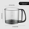 Manual Flour Sifter Fine Mesh Flour Sifter Portable Press Design Flour Sifter for Powdered Sugar Cocoa Cakes Baking Utensil
