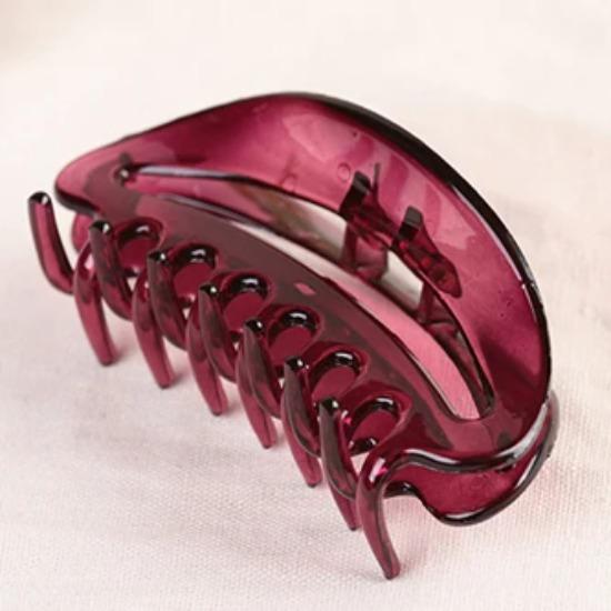 10cm Long Hair Claw Crabs for Hair Girls and Women Hair Clips Hair Accessories Brown Color Middle Aged Women Hairstyle