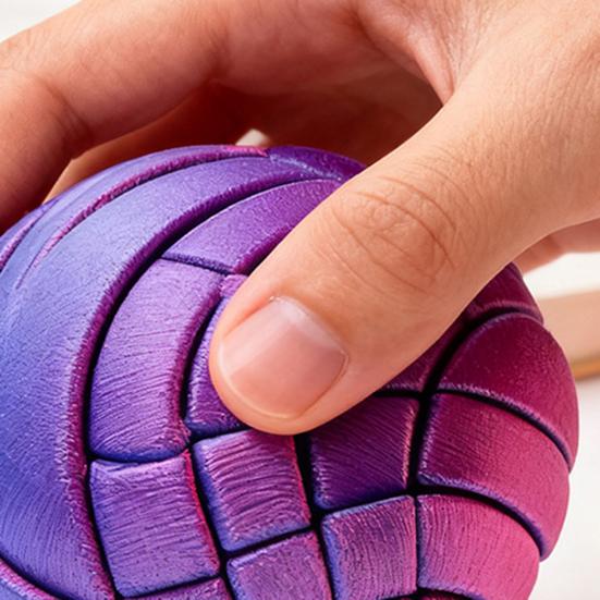 3D Printed Ball Fidget Toy Liquid Flow Sensory Ball Anxiety Relief Sphere Kids Teens Adults Portable Travel Relaxation Twistable Ball Desk Toy