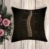 Decorative Pillowcase Anatomical Skeleton Fall Pillow Cover  Cushion Covers for Bed Pillows Pilow Cases Cushions Home Decor