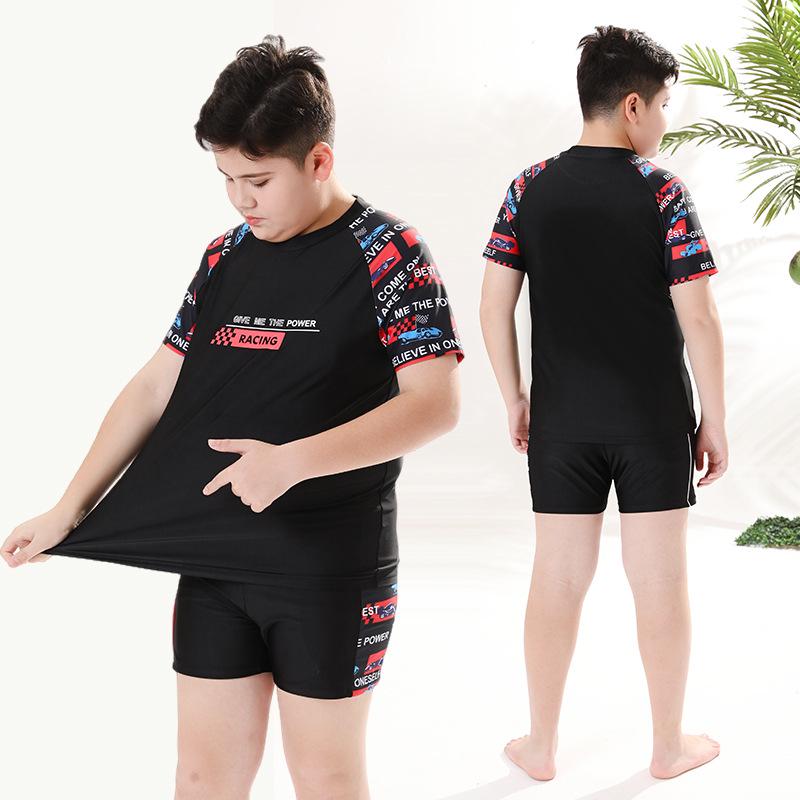 Plus Size Boys' Swim Trunks - Split Swimsuit Set for Children