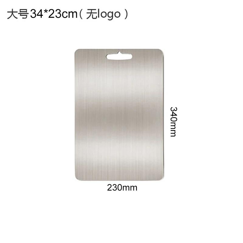 Edelstahl Hackblock Leicht zu reinigendes Schneidebrett Obst Gemüse Fleisch Hackbrett Praktisches Küchenwerkzeug