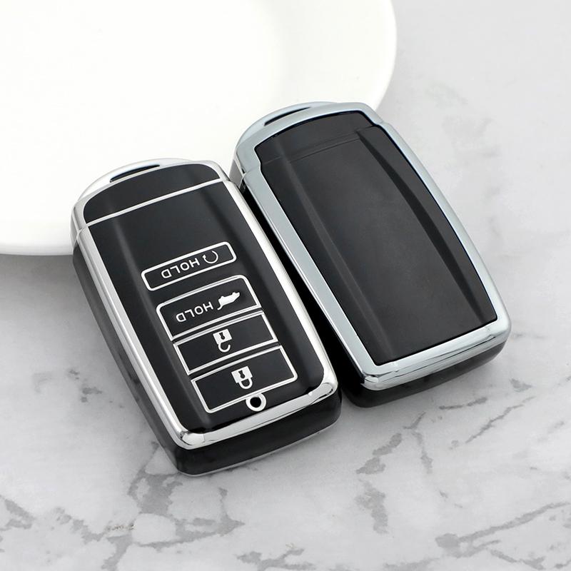 Soft Tpu Car Key Case Cover For Honda Acura Rlx Mdx Cdx Tlx-L Nsx Rdx Shell Fob Holder Auto Shell Fob Protector Accessories