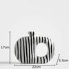 Zebra Stripes Ceramic Vase Artificial Flower Decorative Flowers Pots Desk Decoration Modern Floral Vases Room Aesthetic Decor