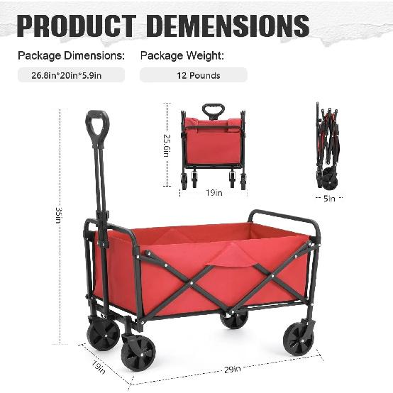 Heavy Duty Pet Stroller Foldable Multi-functional