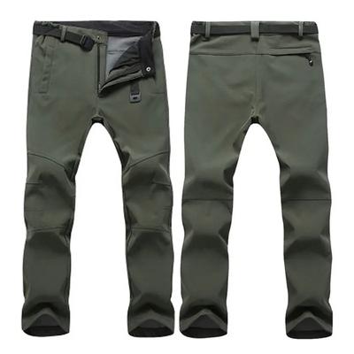Pantalones de senderismo térmicos Softshell de invierno Pantalones cargo de polar para hombre Pantalones de trabajo cálidos e impermeables