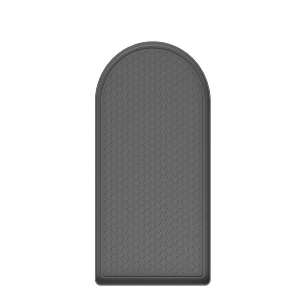 Wear-resistant Silicone Coffee Machine Mat Oval-shaped Coffee Counter-top Pad Kitchen 15.75x7.87 in