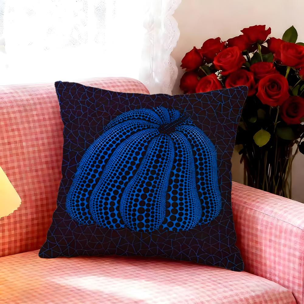 Yayoi Kusama Abstract Art Pumpkin Cushion Cover Premium Soft Pillowcase SkinFriendly  MultiPurpose for Home Office Travel