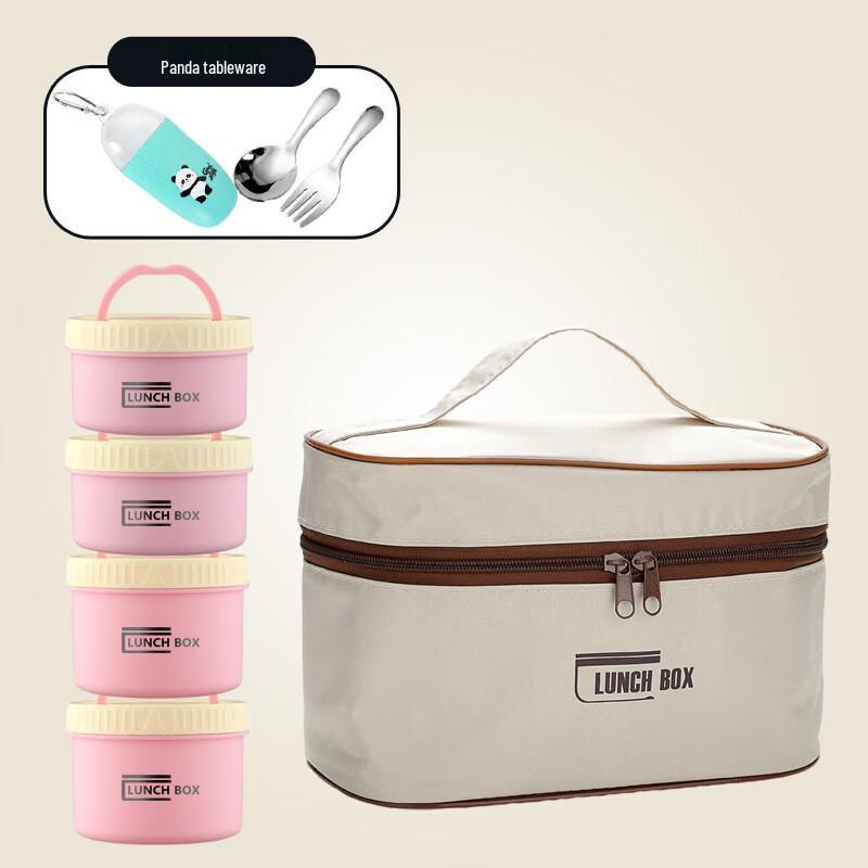 ZISIZ Portable Microwaveable Lunch Box Set