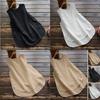 Zanzea Donna Taglie Forti Canotta Basic Senza Maniche Larga Monocolore Per Comfort Stilosa in Estate
