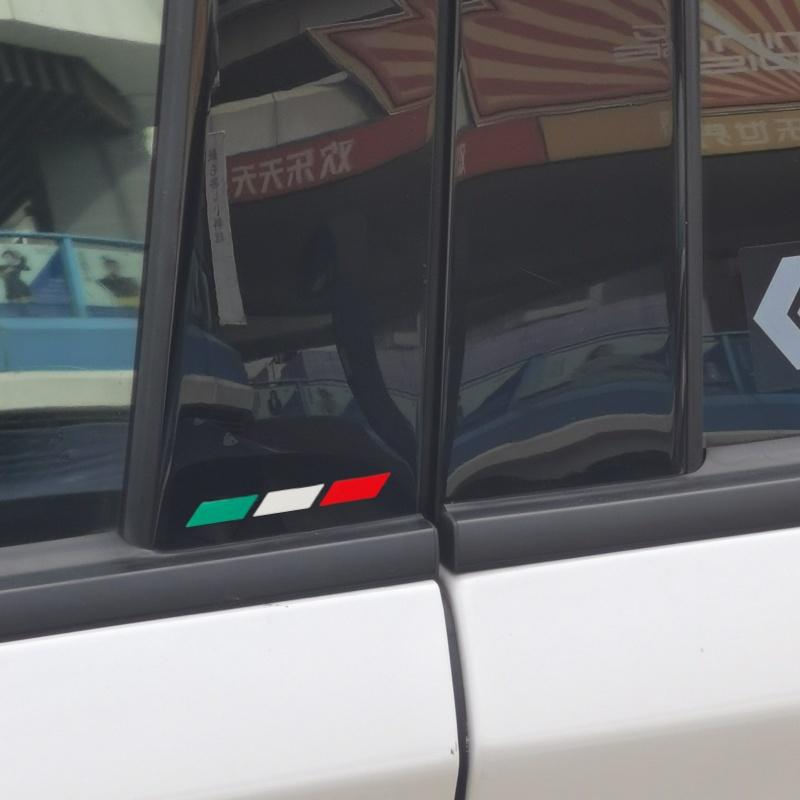 4Pcs Italy Flag Vinyl Stickers, Car Body Wiper Decals for Fiat Abarth 500 500X 500e Punto Bravo Tipo Panda