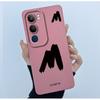 For Vivo Y19s V2149 Cover Case Lucky Initial Letter Couple Silicone Soft Matte Phone Bumper for Vivo Y19s 4G Y29 5G Casing