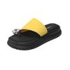 Cool slippers women's summer wear 2025 new thick-soled beach sandals pinch feet women's pregnant women's small fragrant wind one-word drag