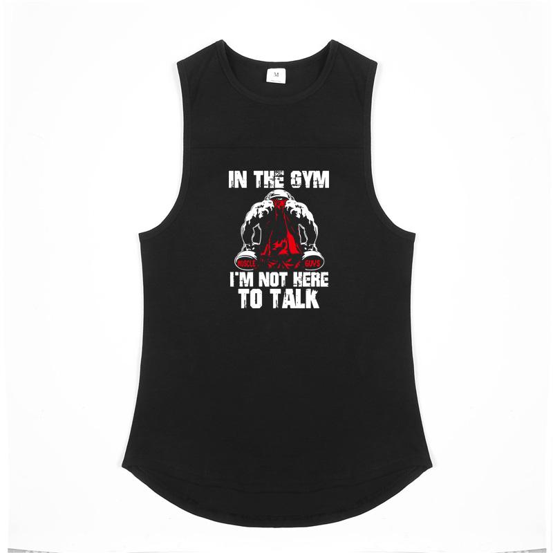 Mens Casual Fitness Sleeveless Splicing Shirts Gym Bodybuilding Sports Running Vests Workout Muscle Cotton Breathable Tank Tops