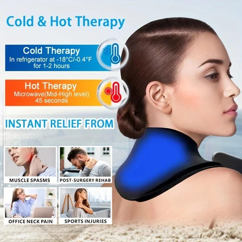 New Neck Ice Pack Wrap Reusable Ice Pack For Neck And Shoulders Pain Relief Cold & Hot Therapy For Sport Strains Neck Massager