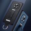 SULADA Fashion Series for Honor Magic6 Pro 5G Case Kickstand Leather Coated PC+TPU Cover