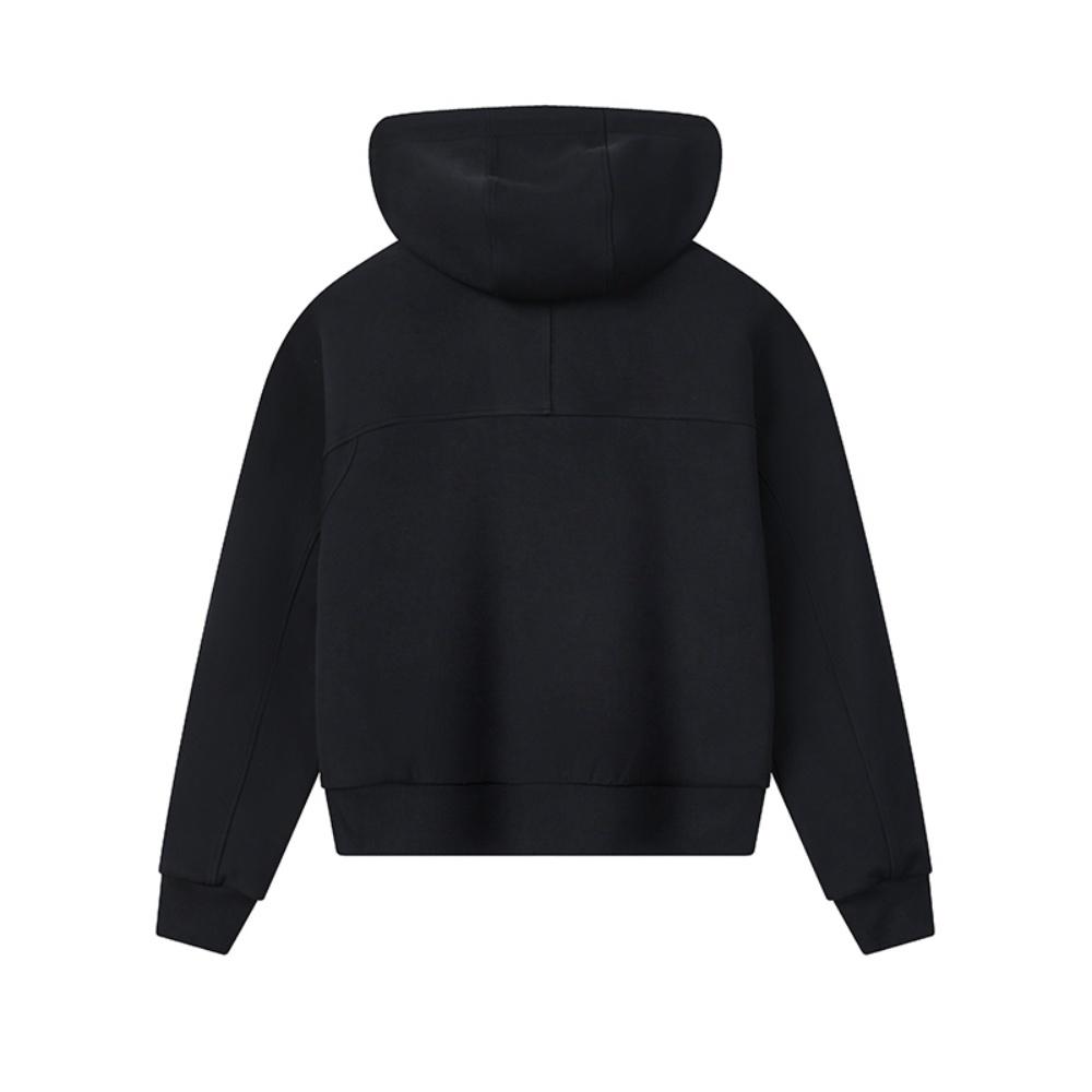 Fila White Fashion Classic Versatile Simple Sports Casual Loose Knit Hooded Jacket Women jackets Legendary-Blue F11W613507FNV