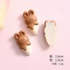 Milk Coffee Bunny Bear Resin Accessories Phone Cases Cream Glue DIY Jewelry Materials Refrigerator Stickers Pendants
