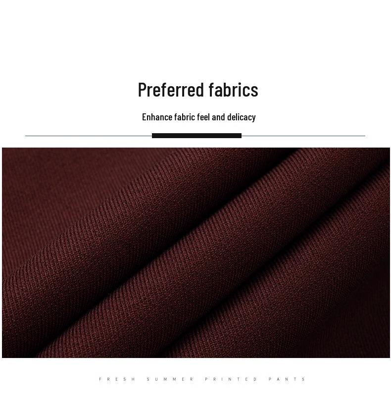 2024 Spring/Autumn Women's High-Waisted Red Angora Wide-Leg Suit Pants