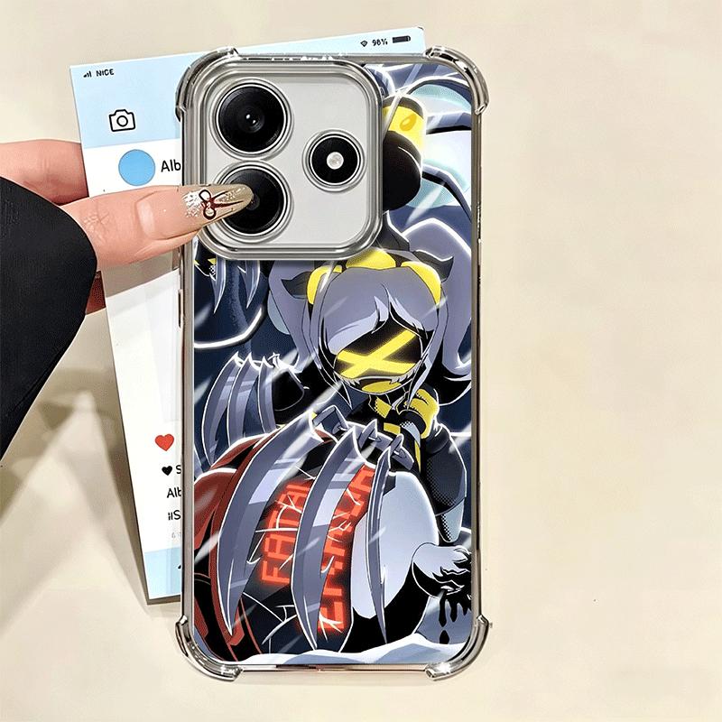 M-Murder D-Drones Game Plating Phone Case For Xiaomi Redmi Note 14 15 Pro Plus 13 12 11 11S 11T 10 9S 9 5G Anti-Fall Airabag Cov