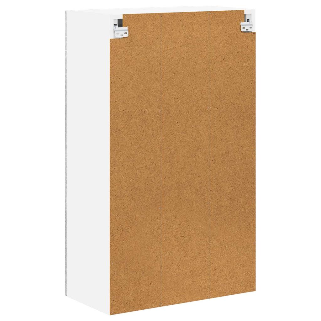 Wall Mounted Glass Cabinet LUCCA Grey Sonoma 60 x 31 x 100 cm