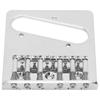 Saddle Bridge Metal Silver 6‑String Hardtail Fixed Replacement for TL Electric Guitar