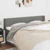 VidaXL Tête de lit avec oreilles Gris foncé 163x16x78-88 cm Tissu3119013