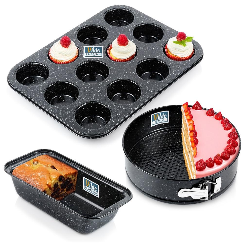 Set of Baking Molds, Muffin Bread Mold, Cake Tin, 3 Pcs.