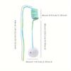 Einziehbarer Katzen-Spielangel mit Saugnapf - Interaktives Feder-Spielzeug mit Kaninchenfellball für Wohnungskatzen