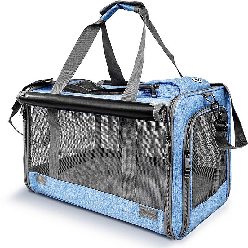 Large-Capacity Breathable Cat & Small Dog Outing Bag, Foldable & Portable Handheld Pet Carrier