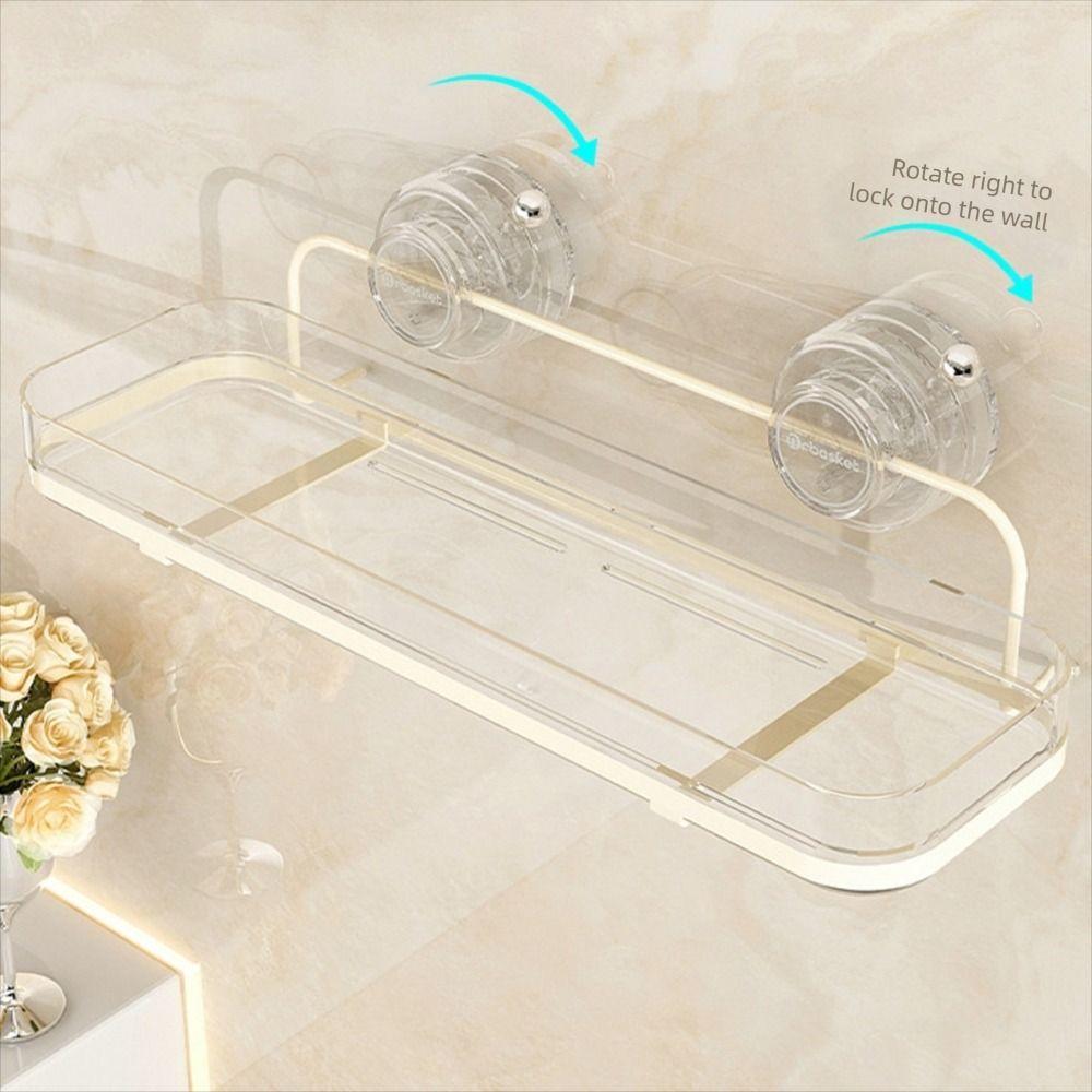 Punch Free Storage Shelf Suction Cup Triangle Shelf High Quality Organizer Rack  Home Use