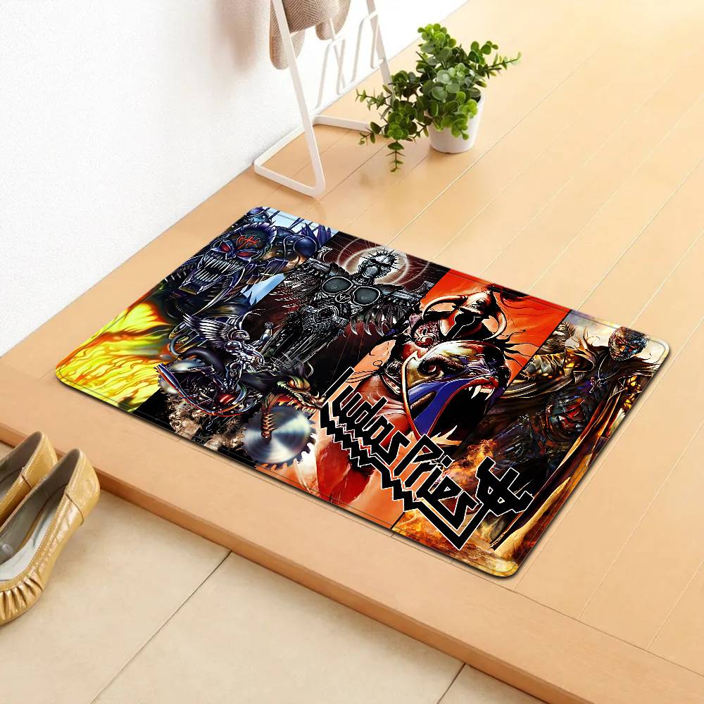 J-Judas P-Priest Door Mat Nordic Style Bedroom Living Room Doormat Home Balcony Anti-Slip Alfombra
