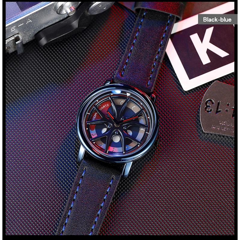 SANDA New Time To Work Fashion Personality Men's Watch Creative Student Sports Belt Watch