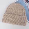 New comfortable and warm pure rabbit hair knitted wool hat source autumn and winter new white ear protection hat headcap