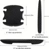 Car Door Handle Bowl Protective Stickers Carbon Fiber Pattern Decals Car Body Anti Collision Scratch Protector Sticker